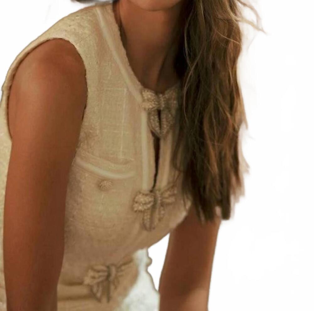 NEW MABLE ines mini dress in ivory - Picture 6 of 6